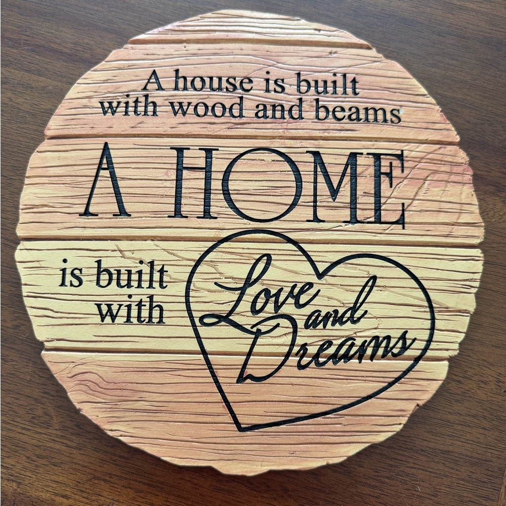 Spoontiques Love & Dreams Stepping Stone or Wall Plaque NIB